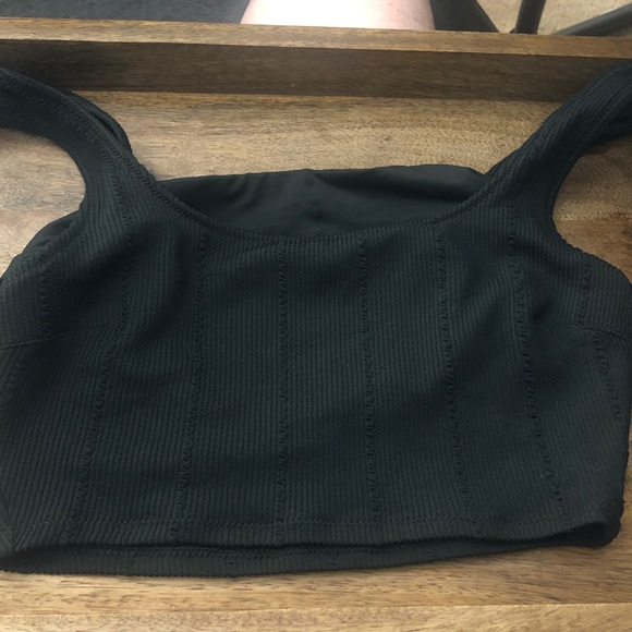 aerie Other - aerie Black Ribbed Bikini Top